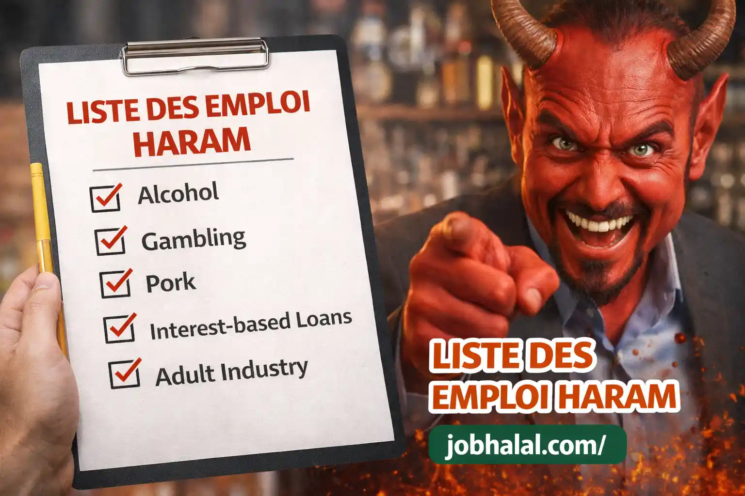 Lista över haramjobb